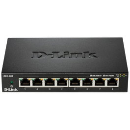 D-Link DGS-108/E Switch Gigabit de 8 puertos, no administrado, carcasa metálica